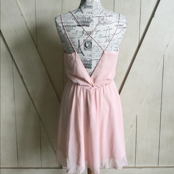 🌷Asos Pink Chiffon Stretch Dress🌷 - Picture 3 of 6